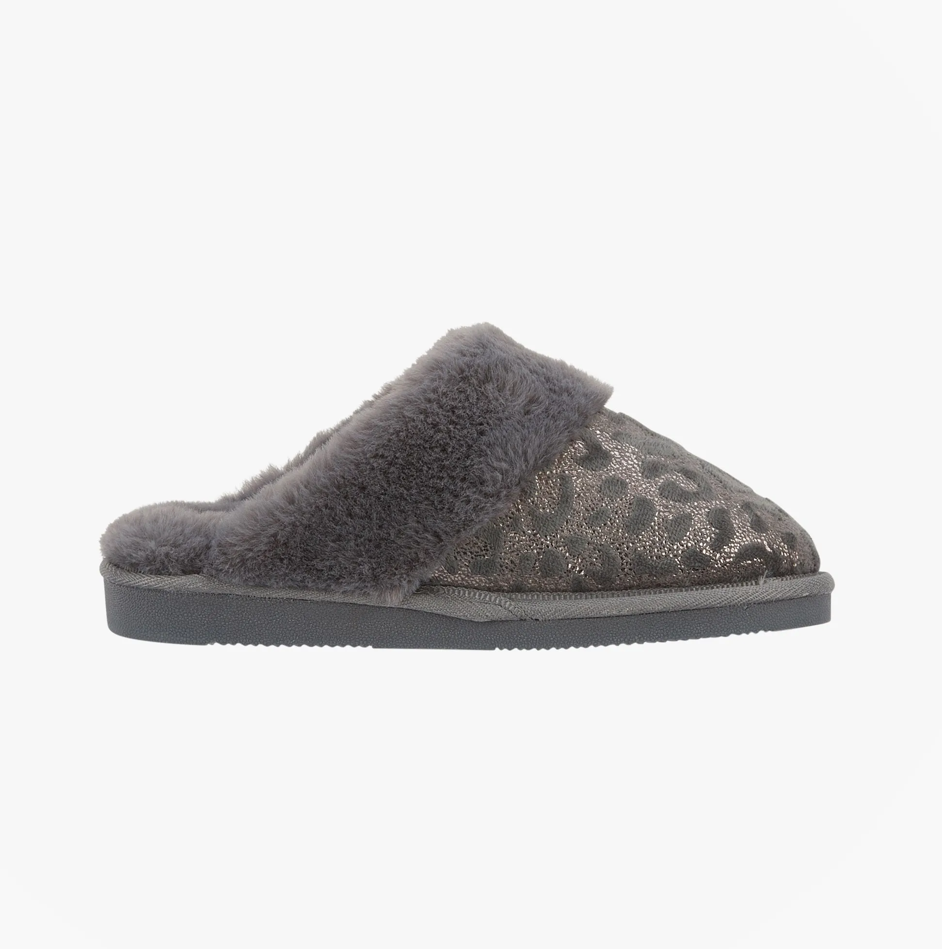 Jo & Joe LYLA Womens Mule Slippers Grey sold by Shuperb