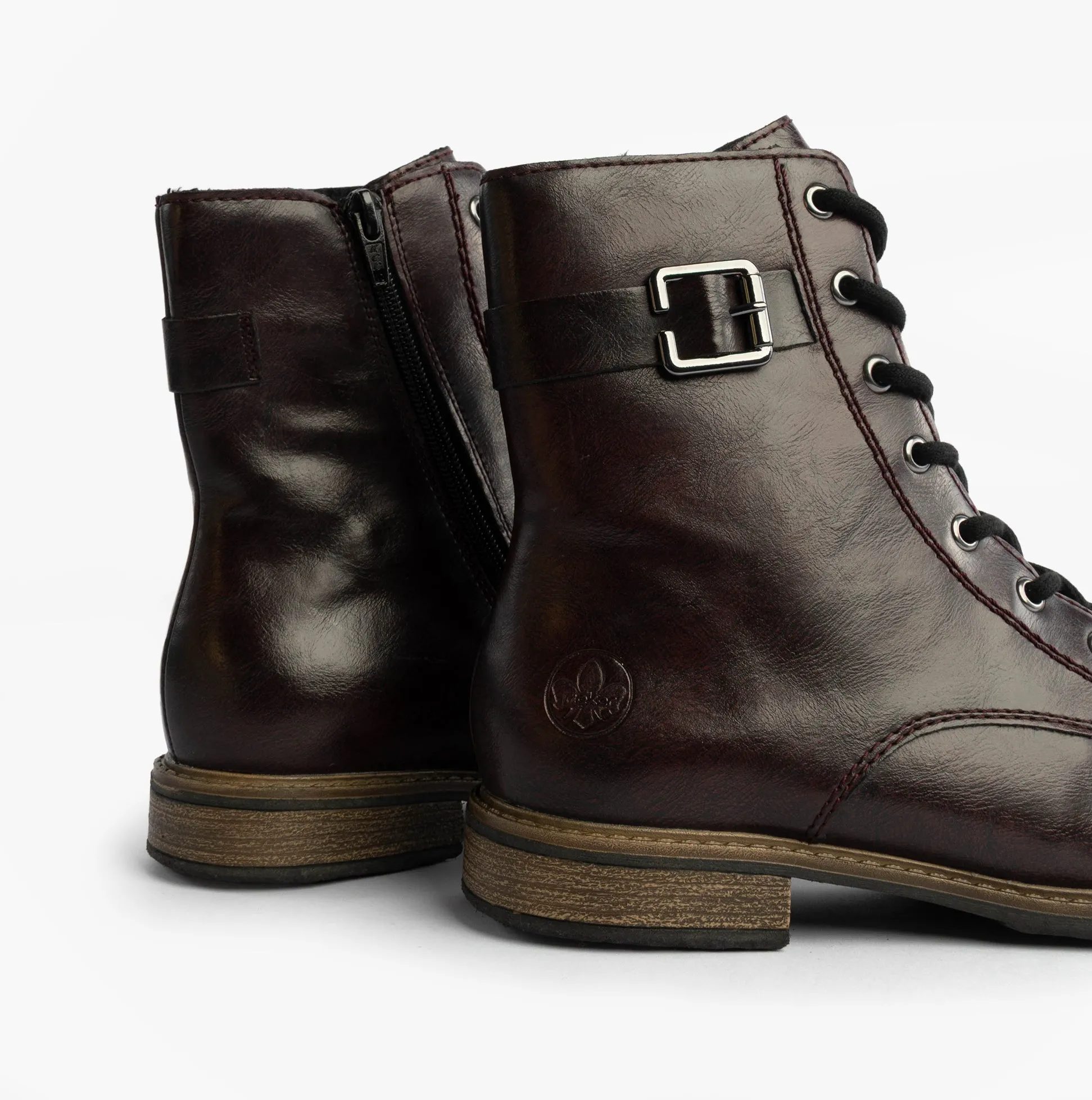 Rieker 74802-35 Womens Boots Red Combination sold by Shuperb product image thumbnail 5