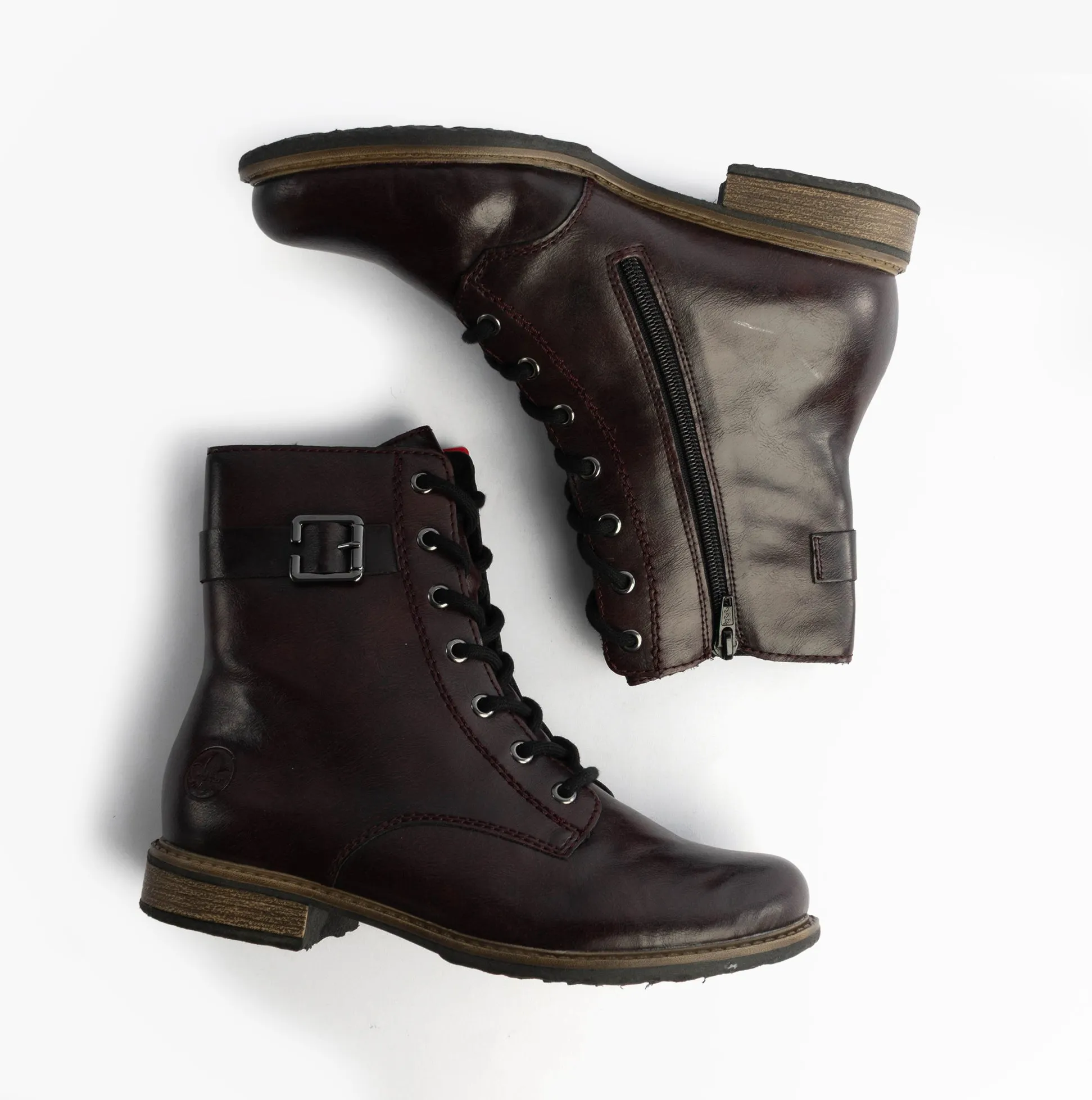 Rieker 74802-35 Womens Boots Red Combination sold by Shuperb product image thumbnail 2