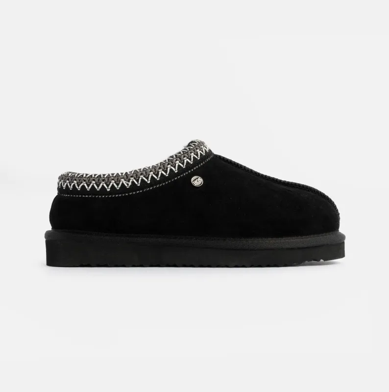 HOS Sheepskin BELLA Womens Full Slippers Black sold by Shuperb