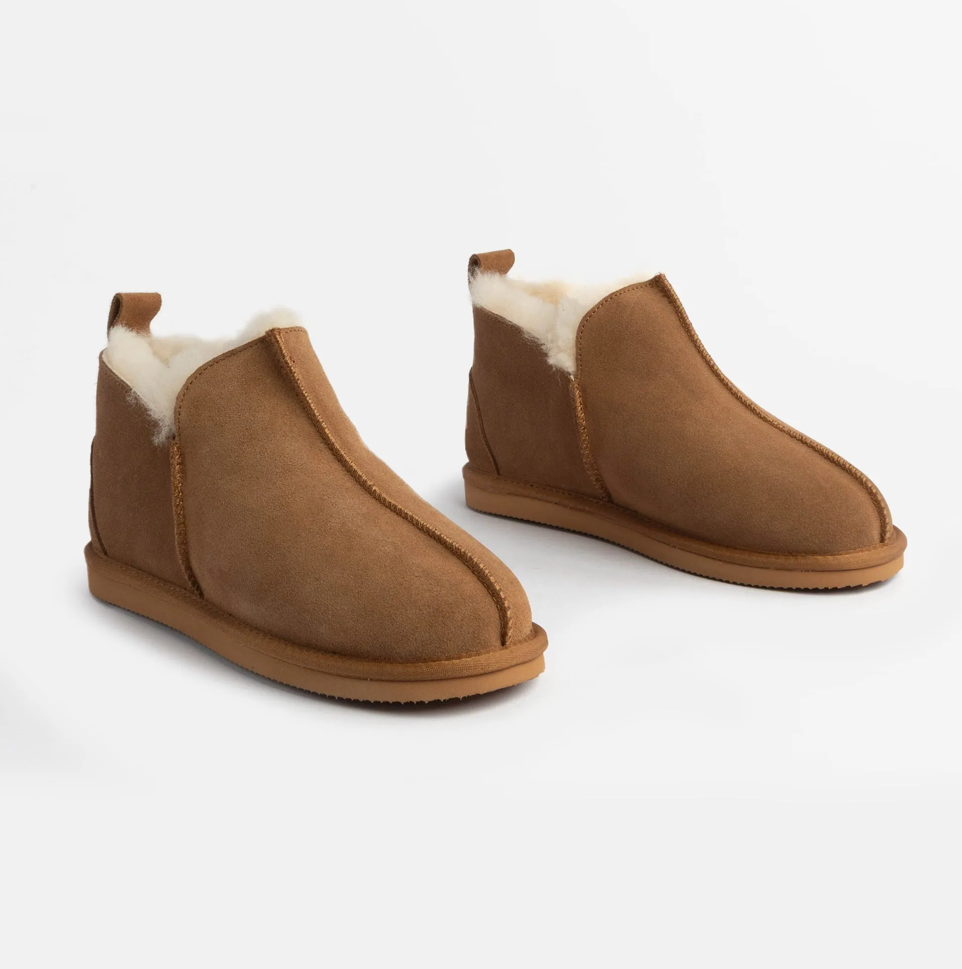 HOS Sheepskin TIA Womens Boot Slippers Chestnut sold by Shuperb product image thumbnail 2