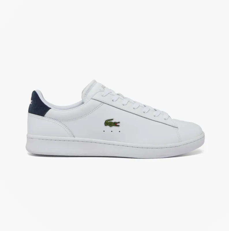 Lacoste CARNABY SET Mens Court Trainers Trainers White/Navy sold by Shuperb