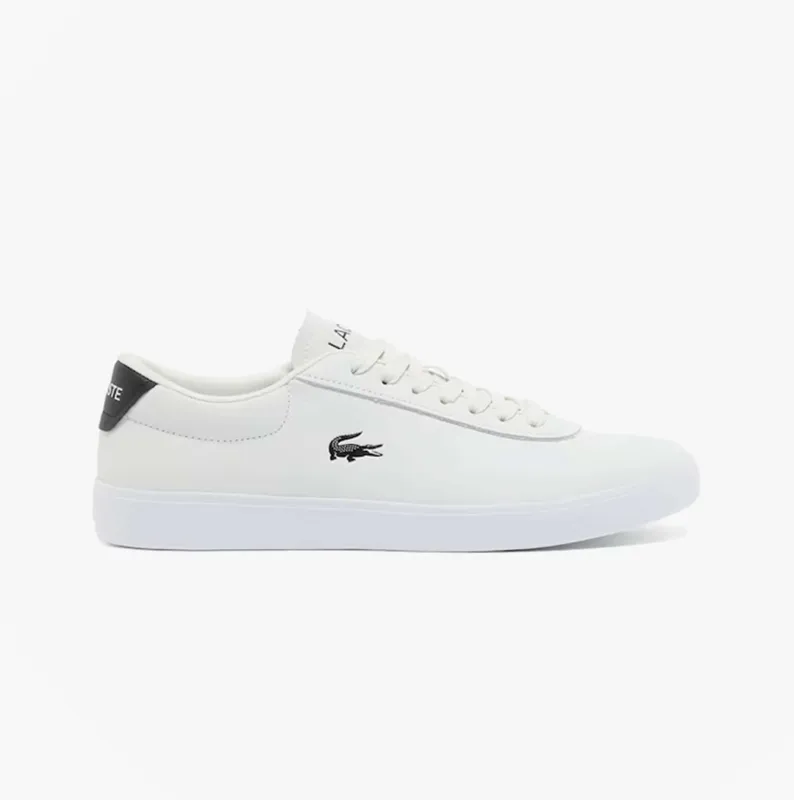 Lacoste BASESHOT EVO Mens Court Trainers Trainers White/Black sold by Shuperb