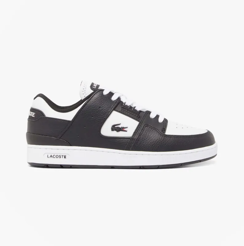 Lacoste COURT CAGE Mens Court Trainers Trainers Black/White sold by Shuperb