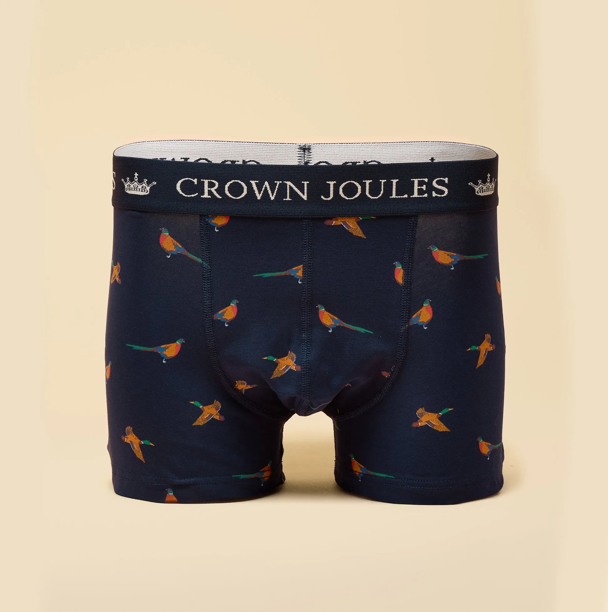 Joules CROWN Mens Boxer Shorts Orange/Navy sold by Shuperb product image thumbnail 2