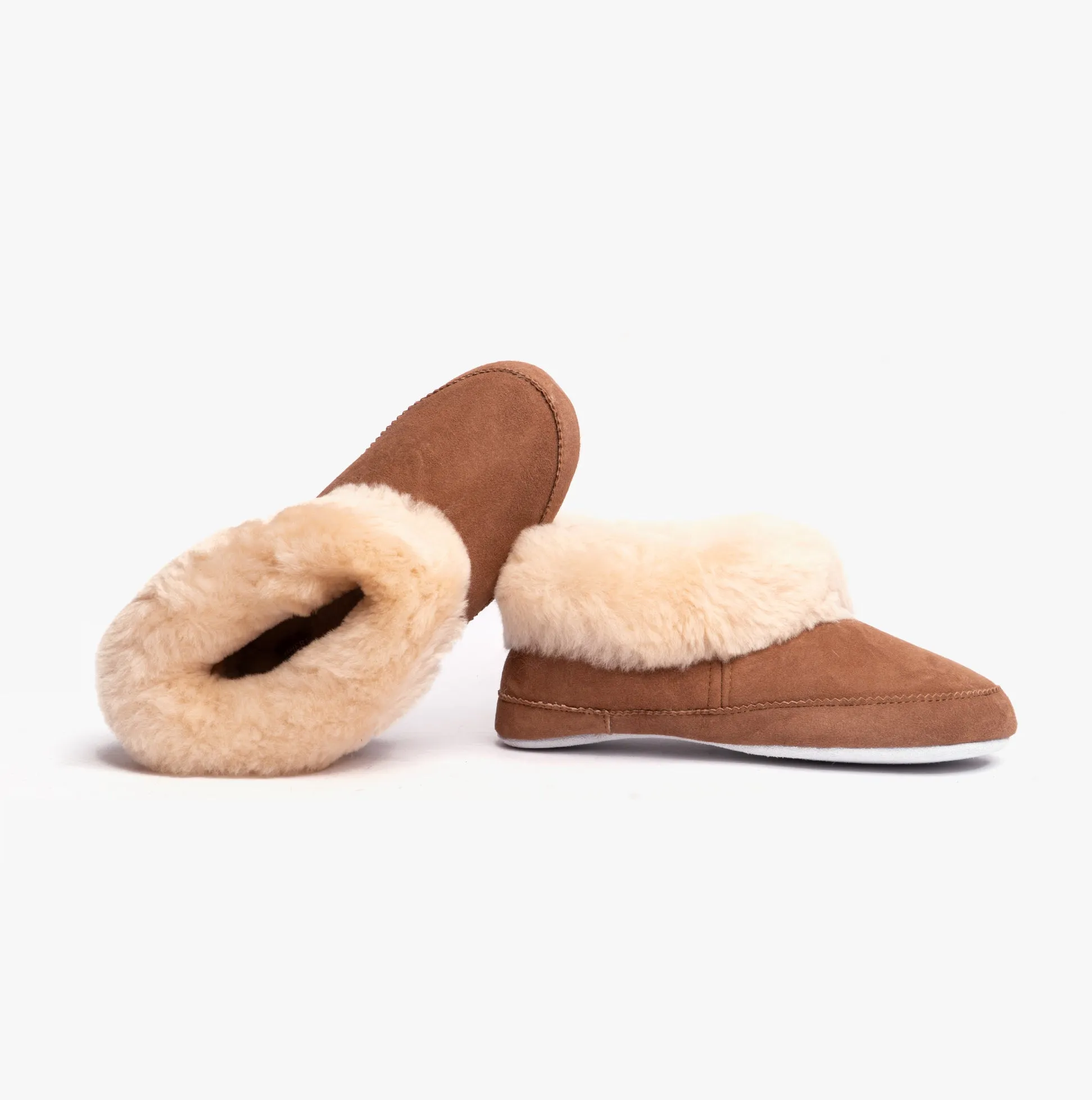 EMMY Womens Sheepskin Slipper Boots Chestnut sold by Shuperb product image thumbnail 4