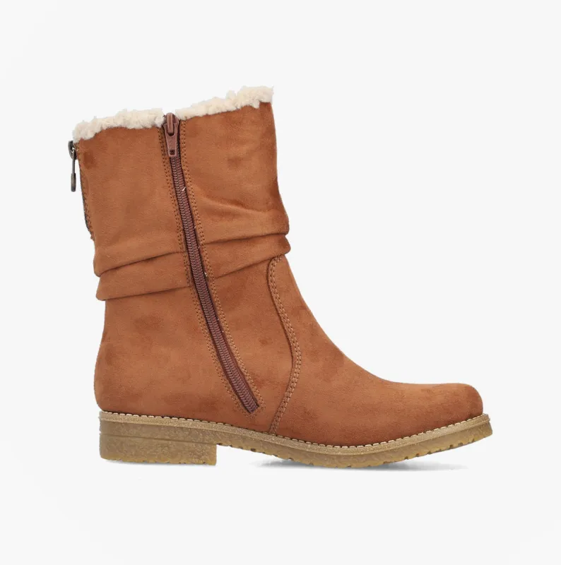 Rieker 73562-24 Womens Boots Brown sold by Shuperb