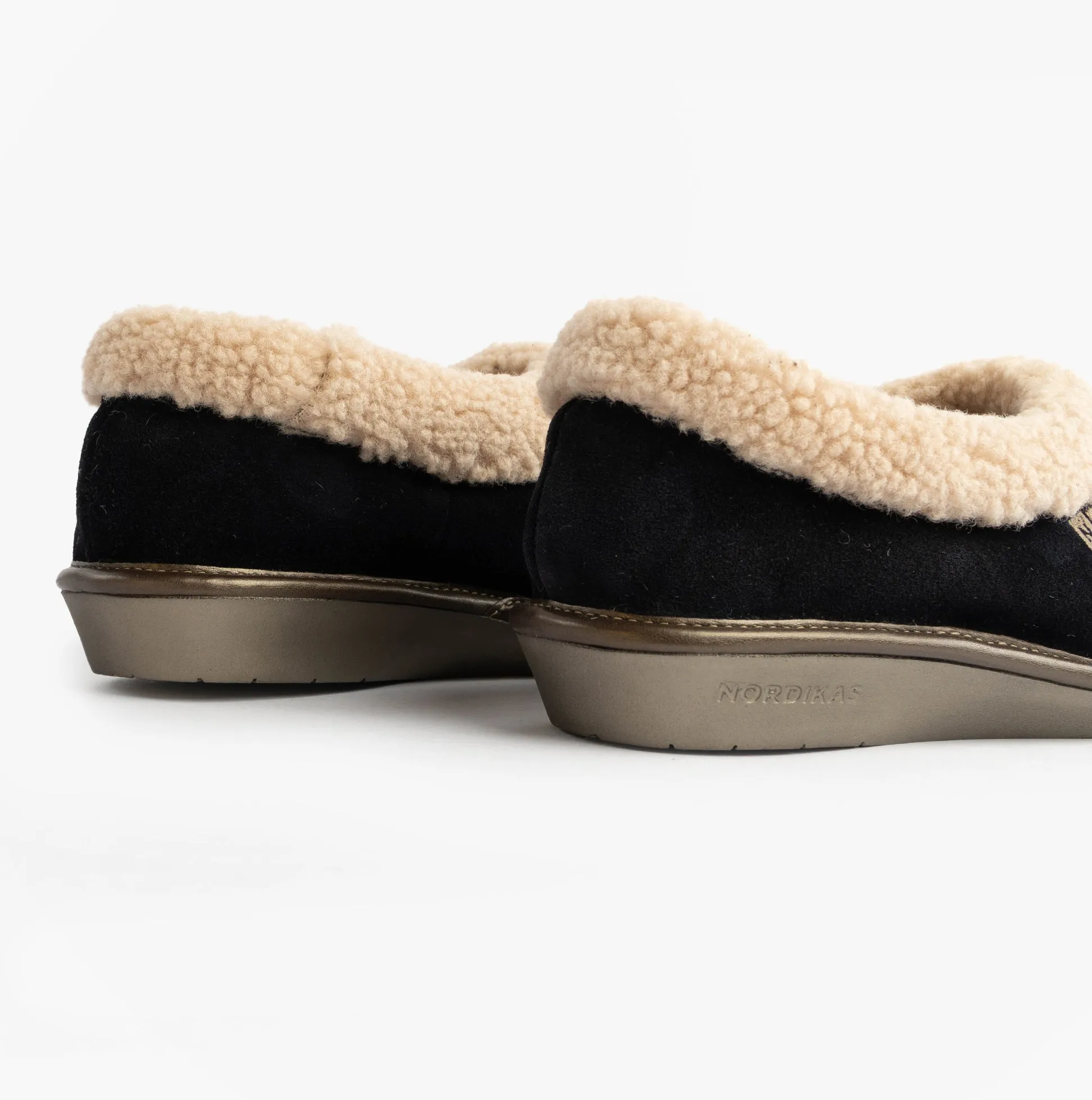 Nordikas 1754 Womens Full Fur Cuff Slippers Marine Blue sold by Shuperb product image thumbnail 5