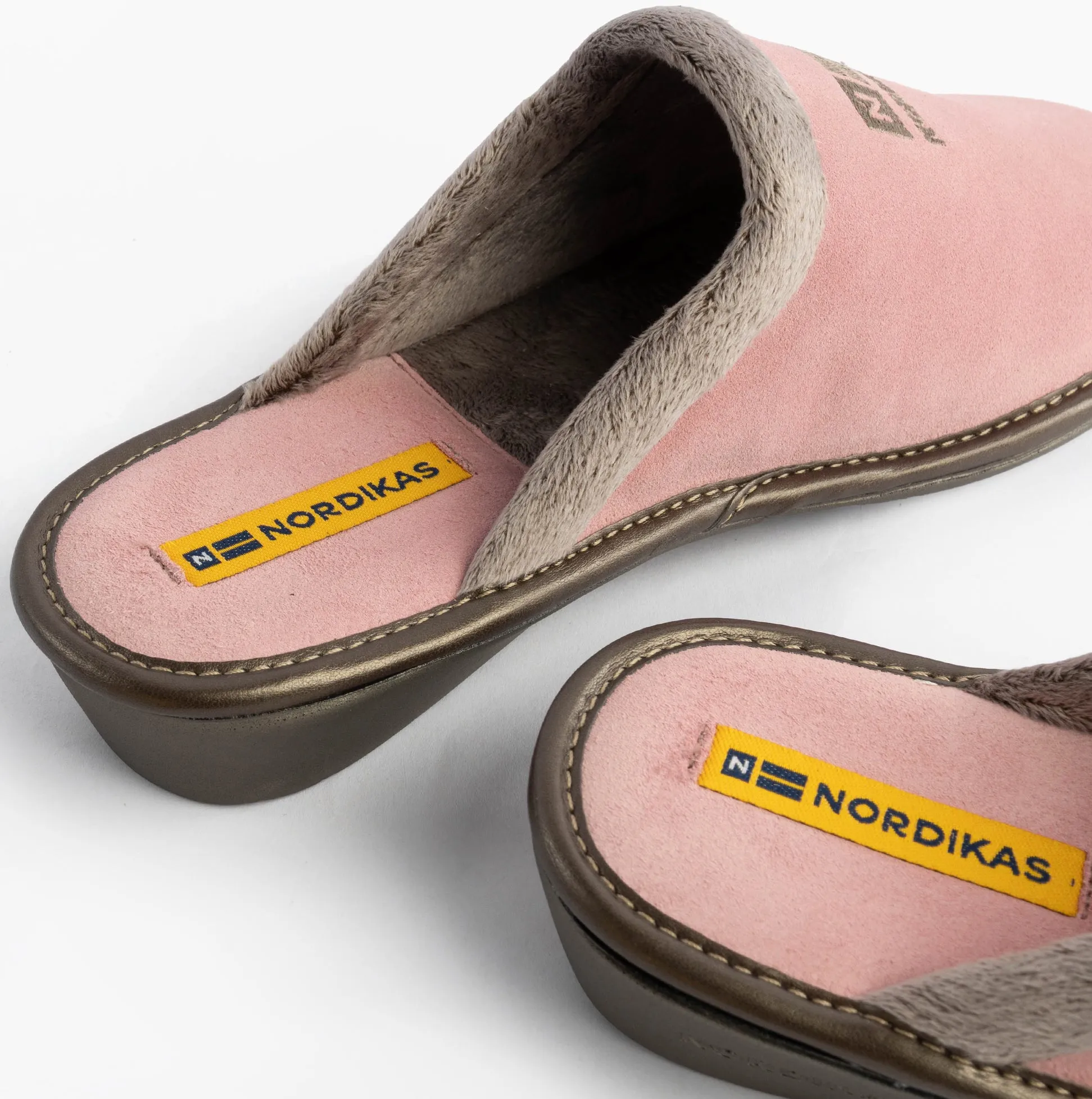 Nordikas 238 Womens Suede Mule Slippers Rose Pink sold by Shuperb product image thumbnail 5