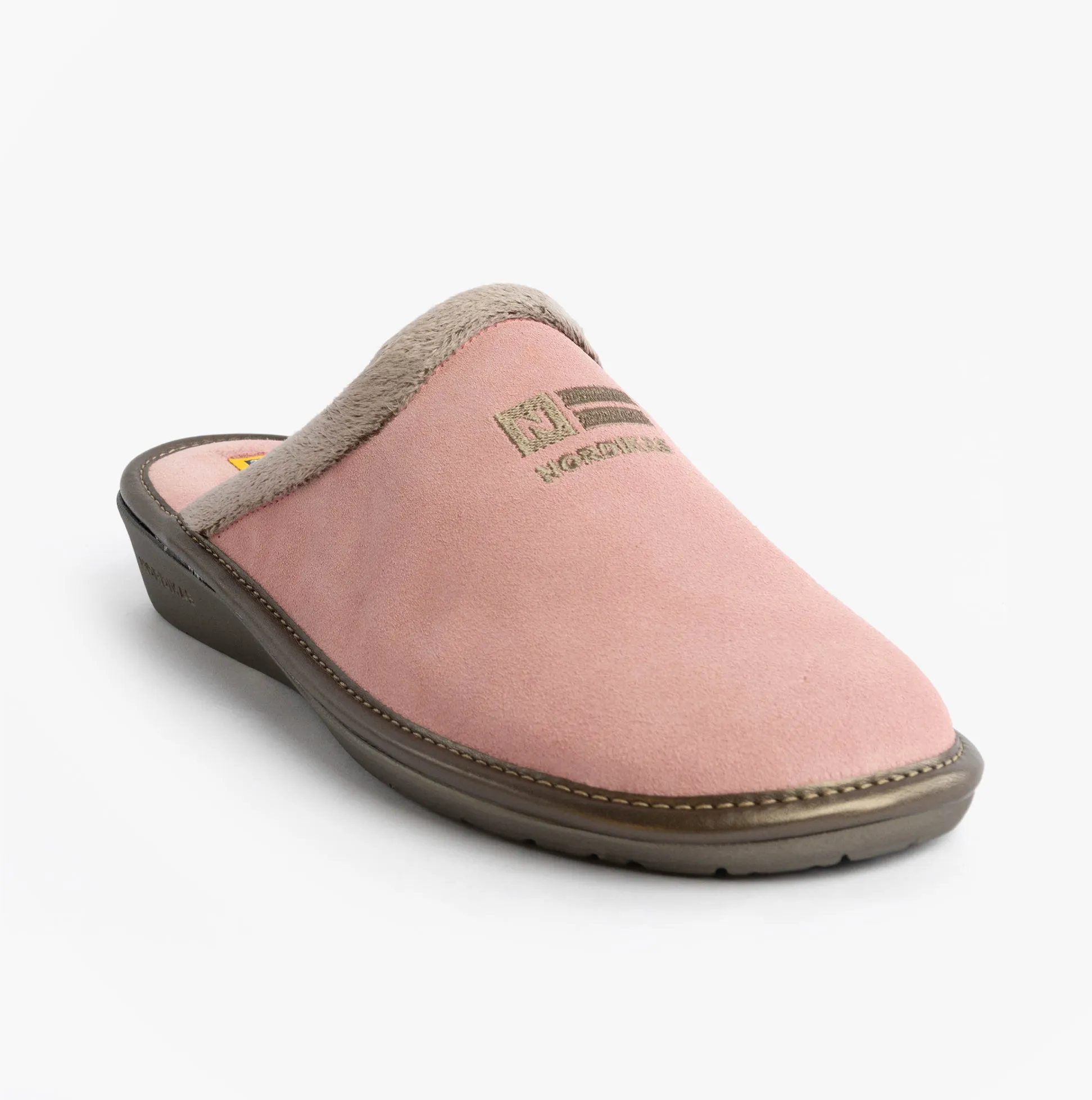 Nordikas 238 Womens Suede Mule Slippers Rose Pink sold by Shuperb product image thumbnail 4