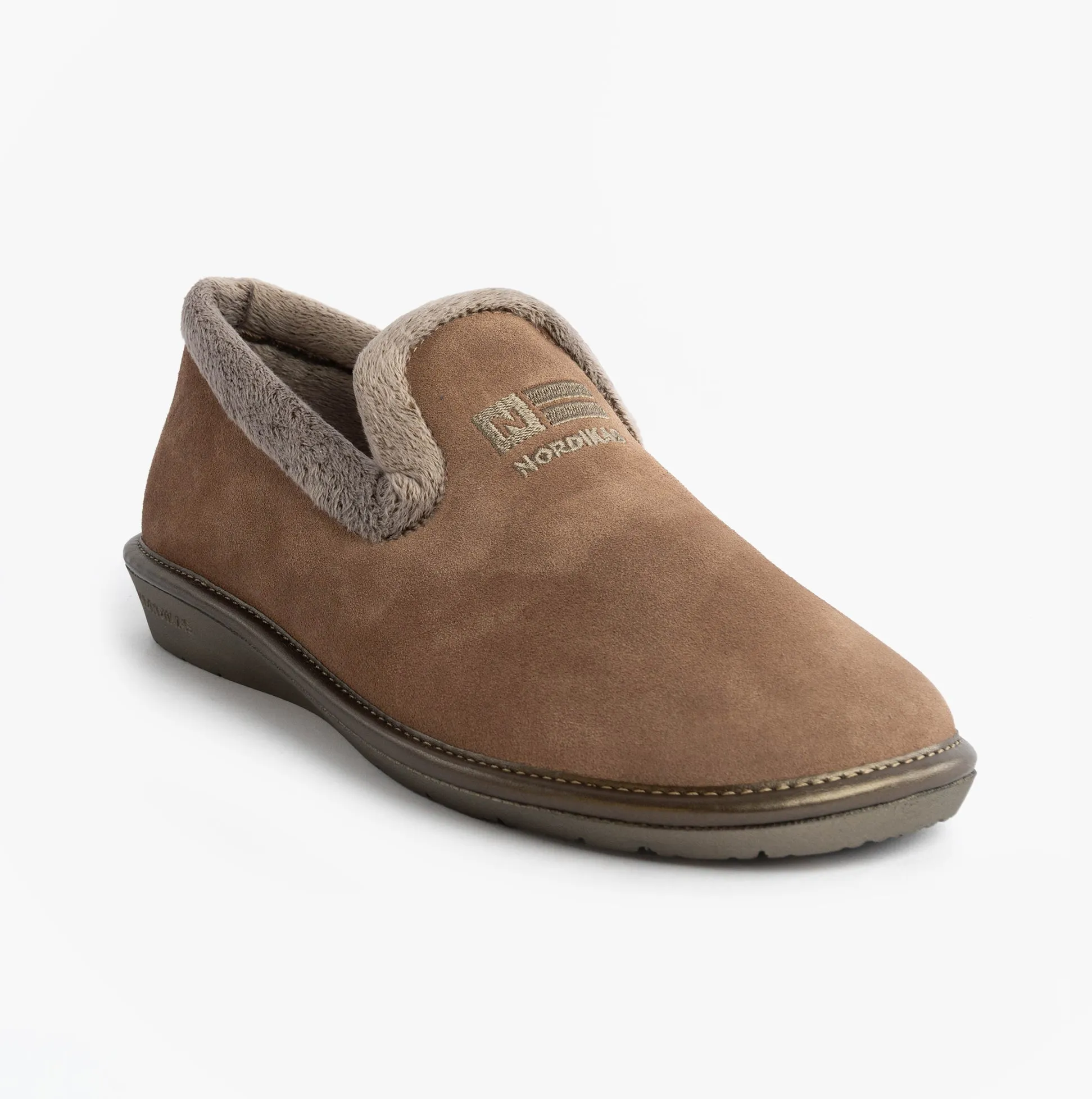 Nordikas 305 Womens Suede Full Slippers Piedra sold by Shuperb product image thumbnail 4