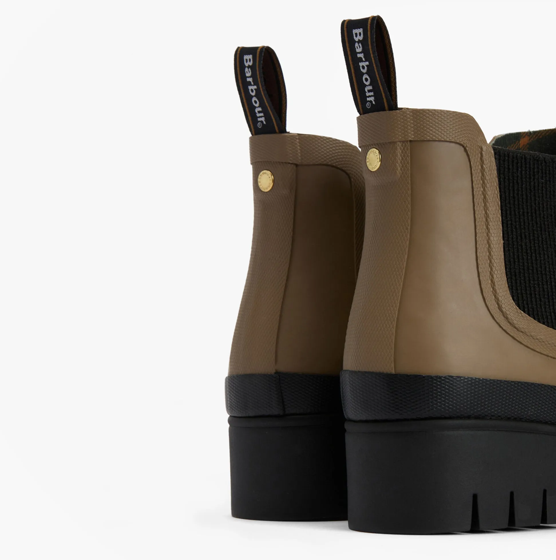 Barbour HALTON Womens Chelsea Wellies Military Brown/Black sold by Shuperb product image thumbnail 4