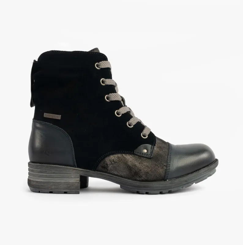 Josef Seibel SUSIE 03 Ladies Boots Blue Combi sold by Shuperb