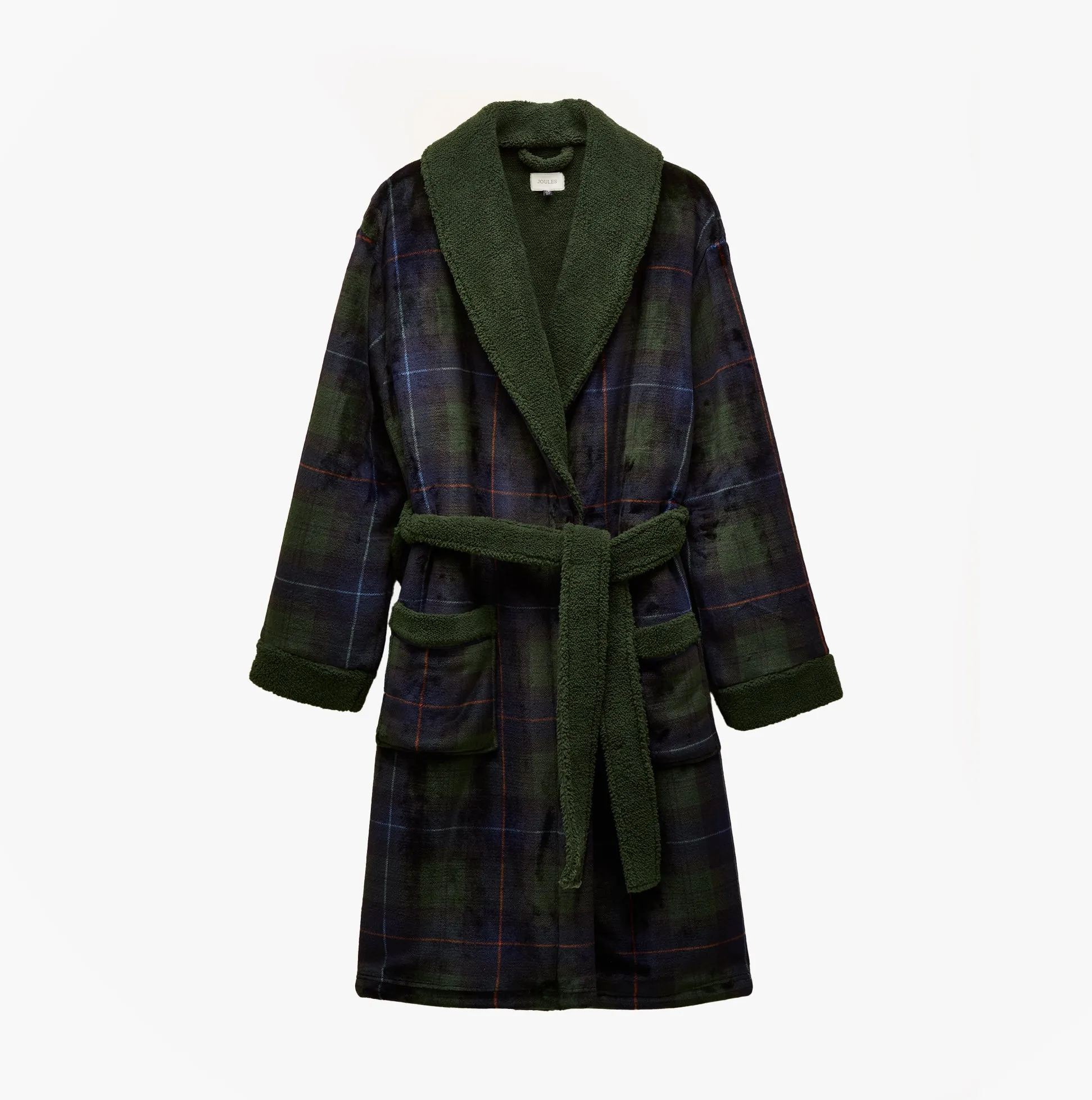 Joules MONTAGUE Mens Robe Green/Navy sold by Shuperb