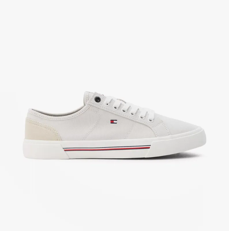 ESSENTIAL SIGNATURE TAPE Mens Canvas Trainers Stone sold by Shuperb