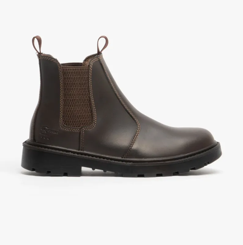 Grafters GRINDER Unisex Dealer Safety Boots Brown sold by Shuperb