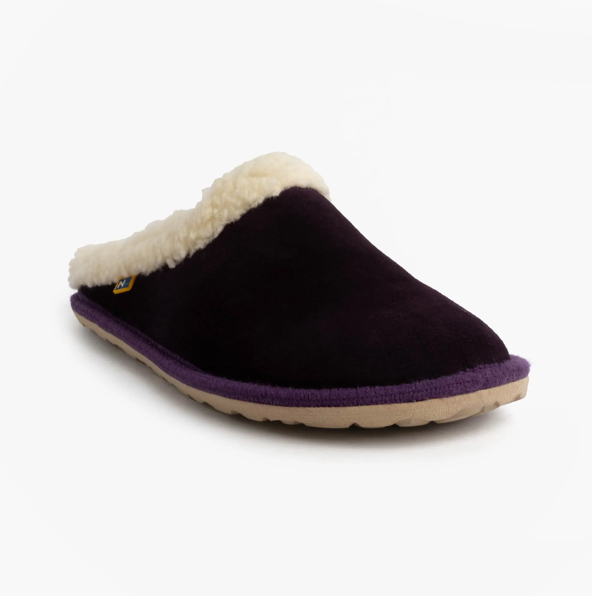 Nordikas 2087 Womens Suede Mule Slippers Purple sold by Shuperb product image thumbnail 4