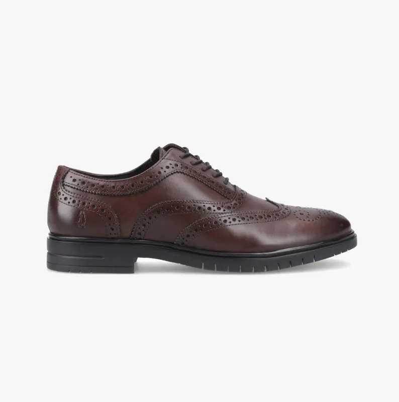 Hush Puppies SANTIAGO Mens Brogue Shoes Brown sold by Shuperb
