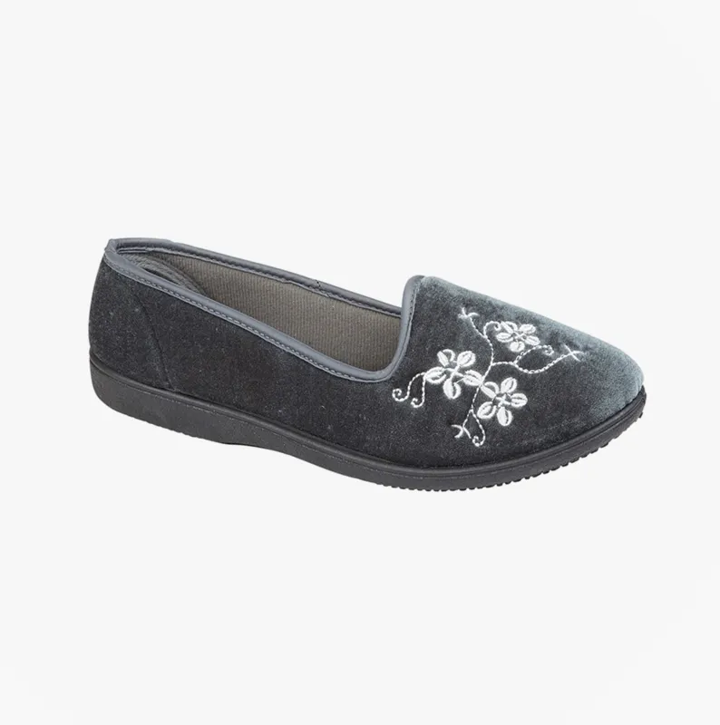 Zedzzz JENNY Womens Full Slippers Slippers Grey sold by Shuperb