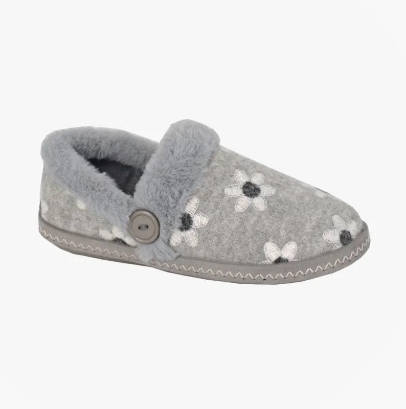 Sleepers TRINA Womens Full Slippers Slippers Grey sold by Shuperb