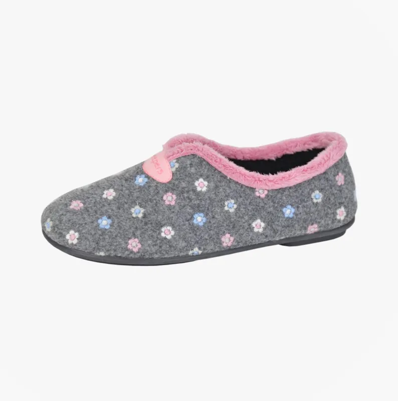 Sleepers CAROL Womens Full Slippers Slippers Grey sold by Shuperb