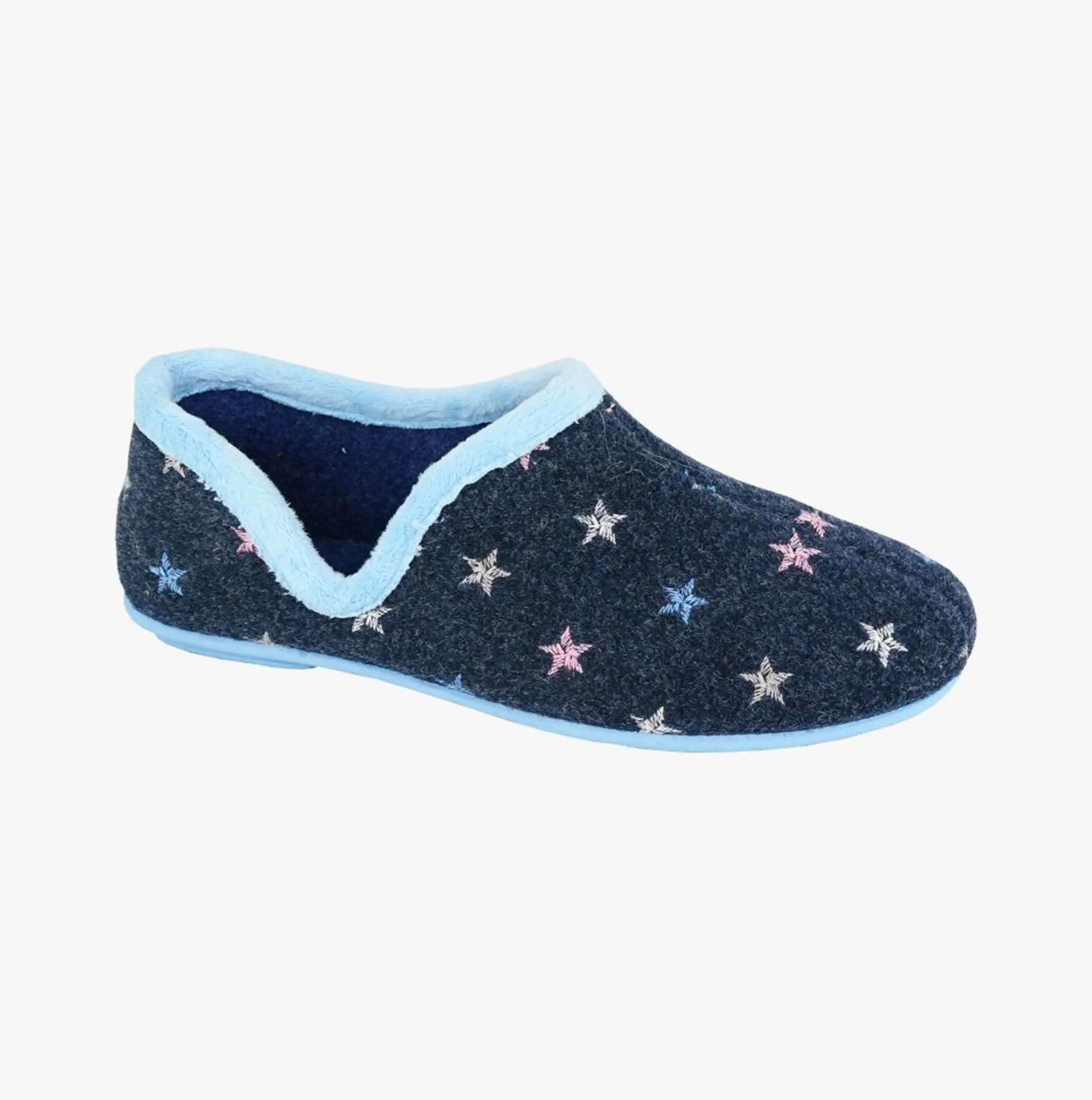 Sleepers ARIA Womens Full Slippers Slippers Navy Blue sold by Shuperb