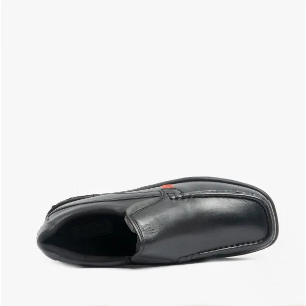 FRAGMA SLIP Boys Leather Moccasin Shoes Black sold by Shuperb product image thumbnail 4