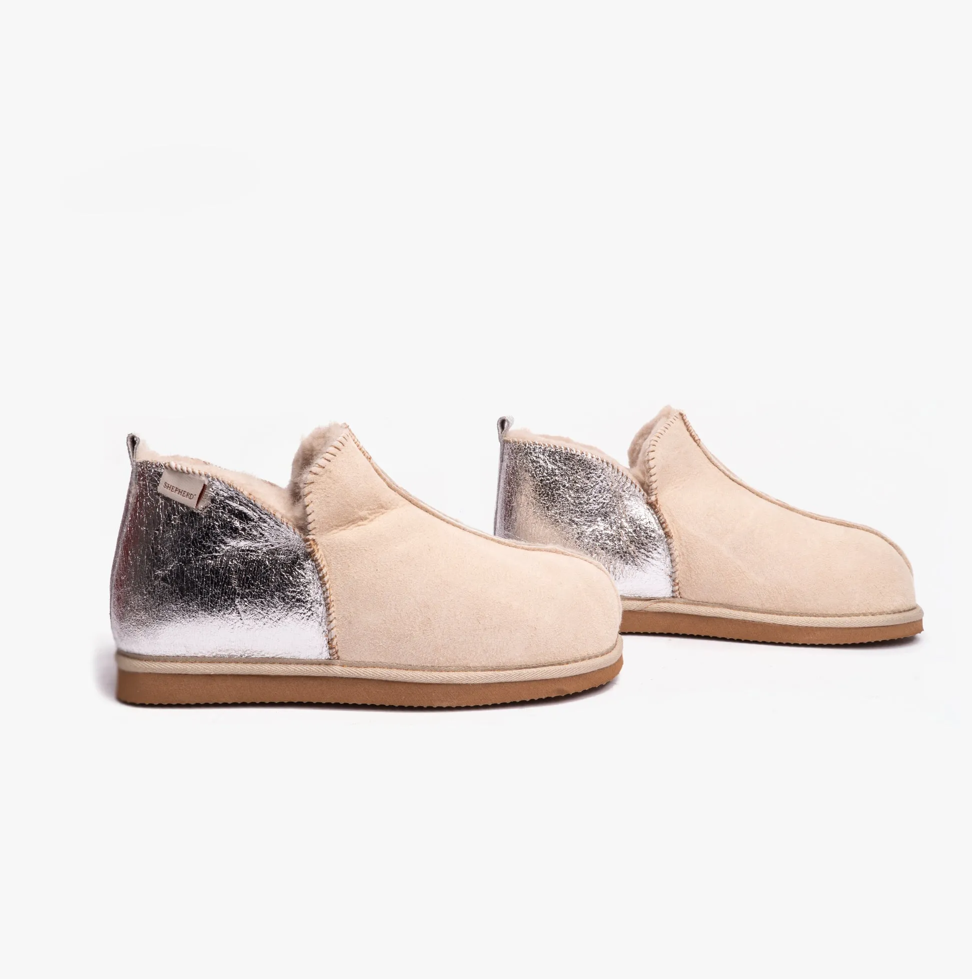 ANNIE Womens Sheepskin Slipper Boots Honey Silver sold by Shuperb product image thumbnail 3