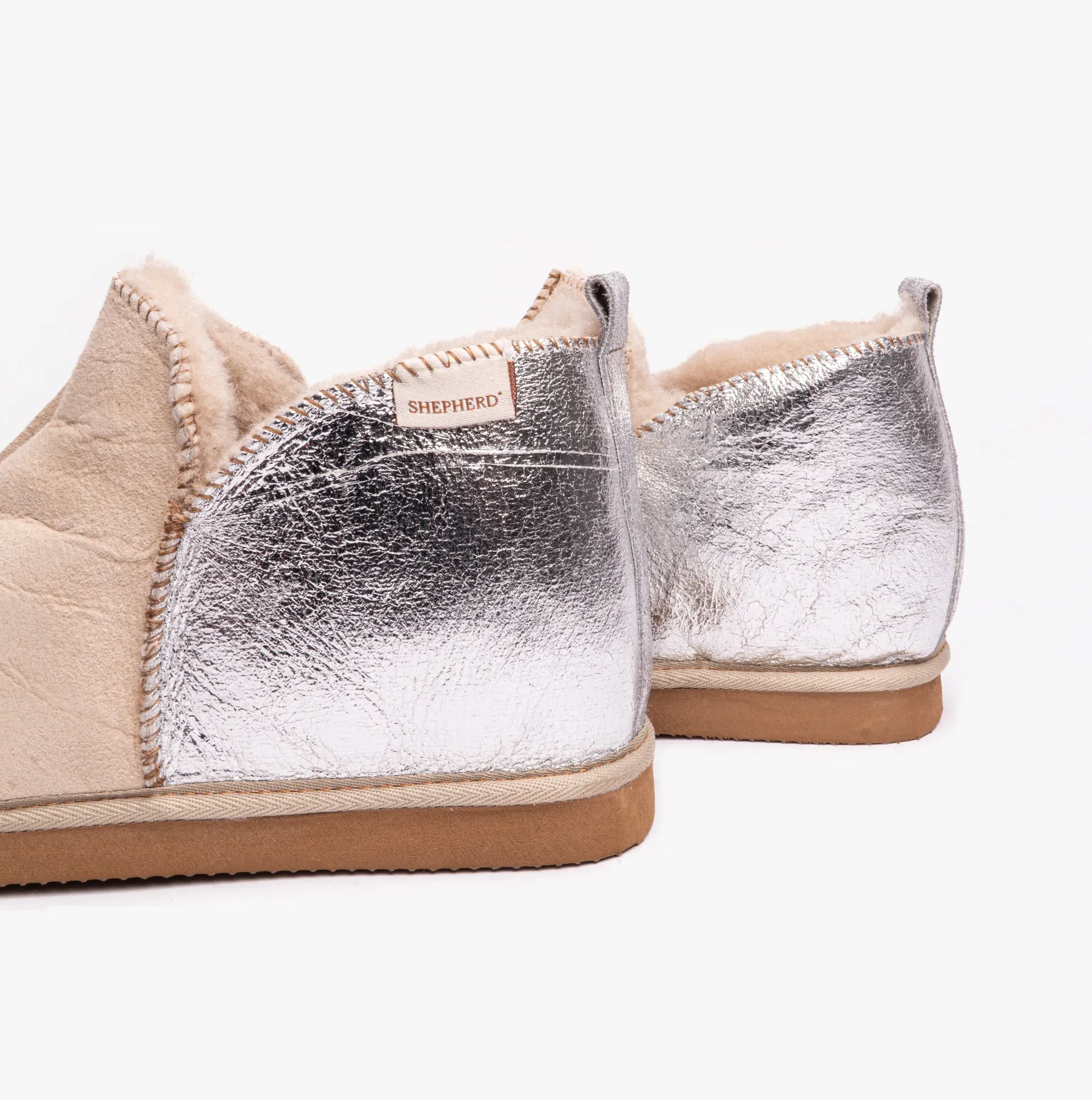 ANNIE Womens Sheepskin Slipper Boots Honey Silver sold by Shuperb product image thumbnail 4