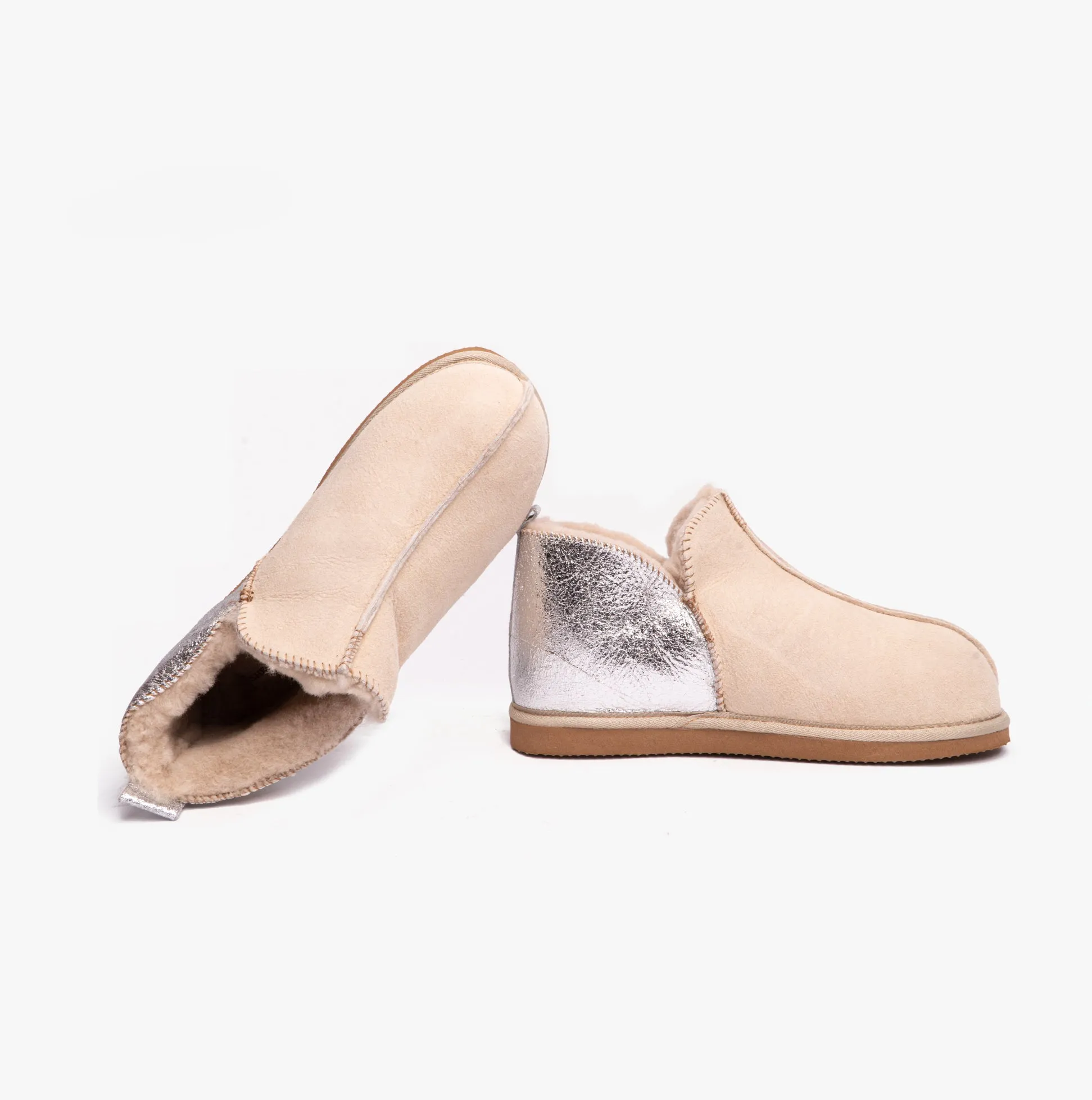 ANNIE Womens Sheepskin Slipper Boots Honey Silver sold by Shuperb product image thumbnail 5