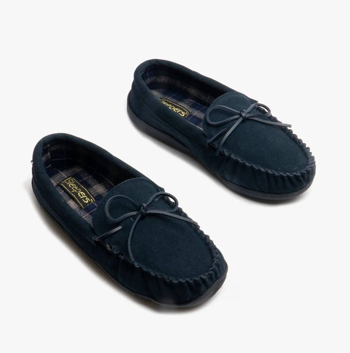 Sleepers ADIE Mens Moccasin Slippers Navy Blue sold by Shuperb product image thumbnail 5