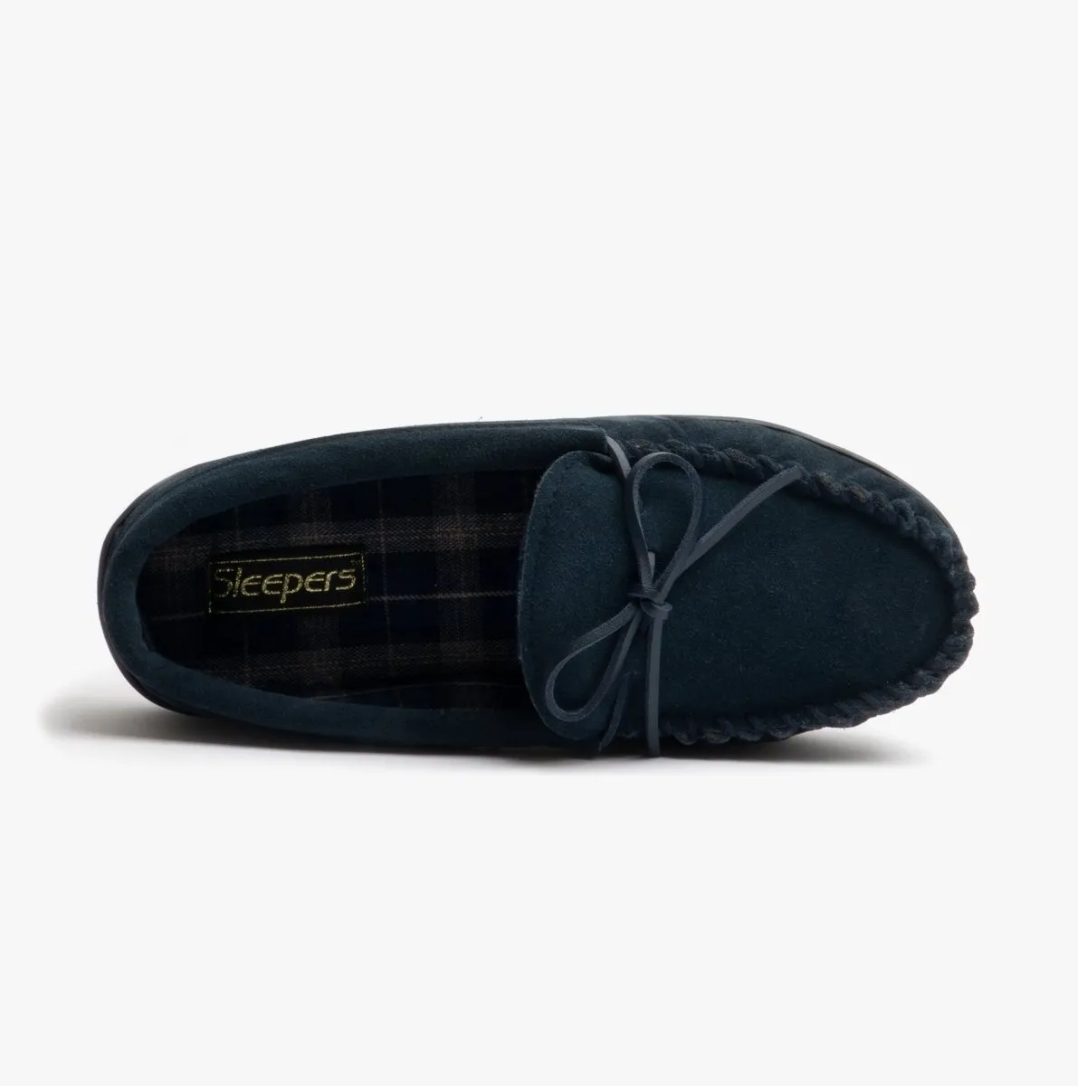 Sleepers ADIE Mens Moccasin Slippers Navy Blue sold by Shuperb product image thumbnail 2