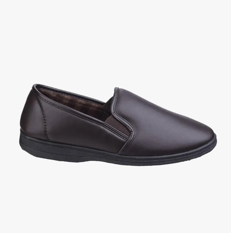 Mirak VISA Mens Slippers Brown sold by Shuperb