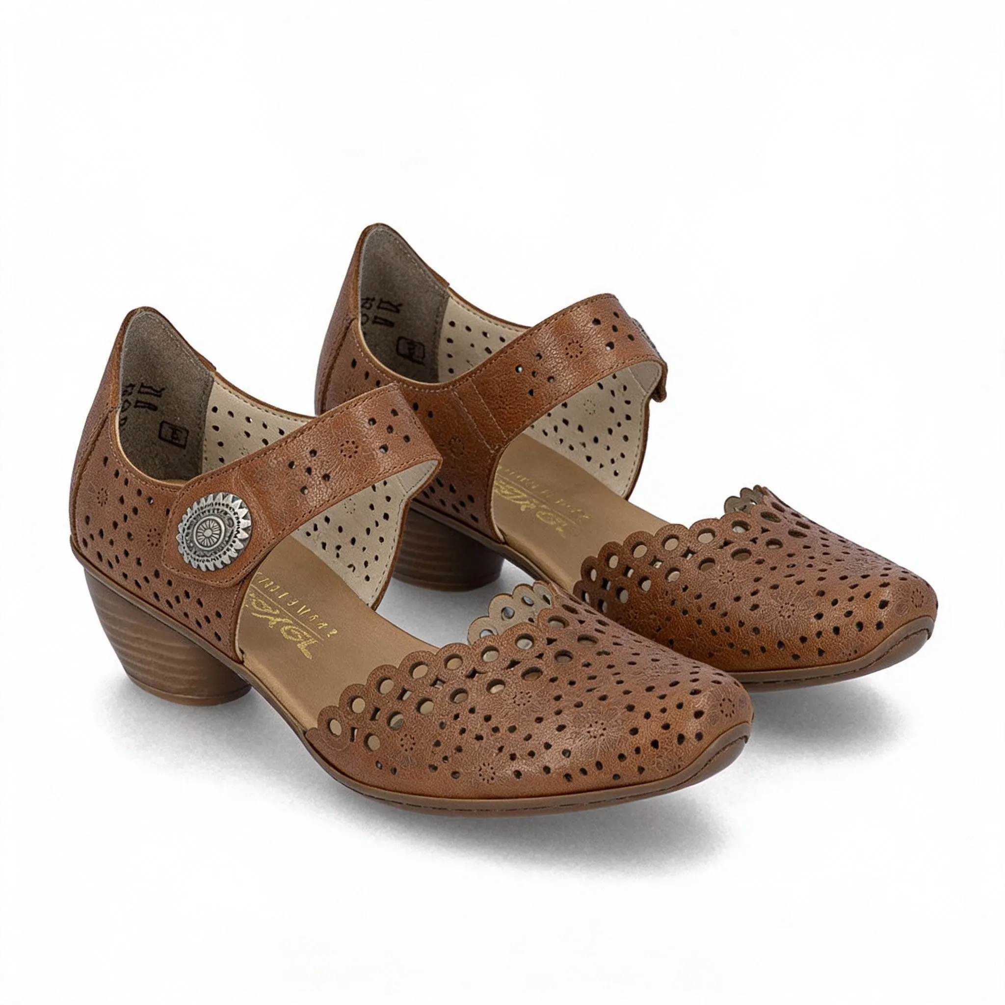 Rieker MIRJAM 43753-22 Womens Ankle Strap Sandals Tan sold by Shuperb product image thumbnail 4
