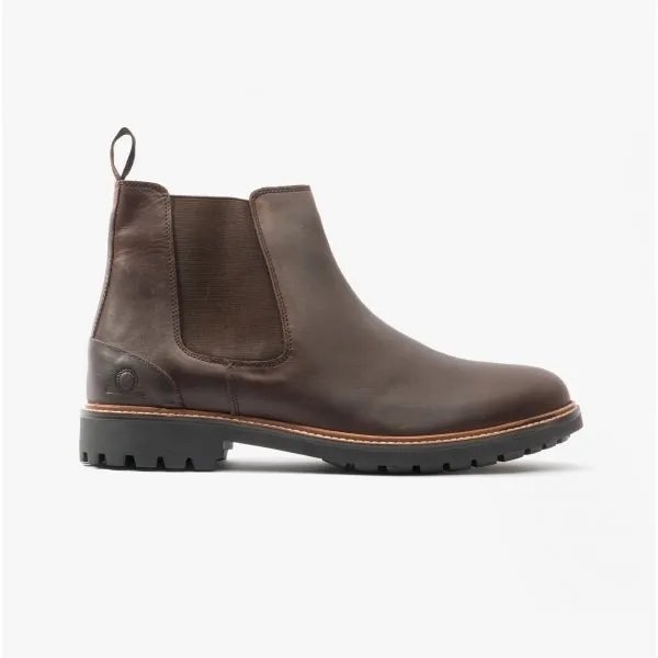 CHIRK Mens Leather Chelsea Boots Dark Brown sold by Shuperb