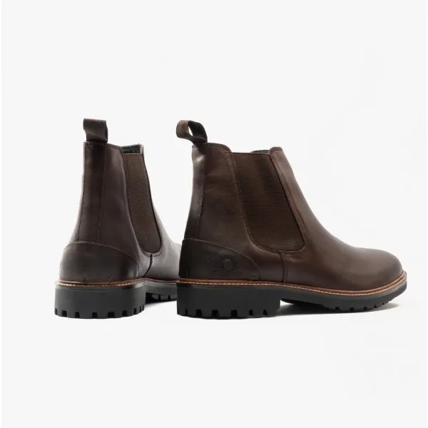 CHIRK Mens Leather Chelsea Boots Dark Brown sold by Shuperb product image thumbnail 3