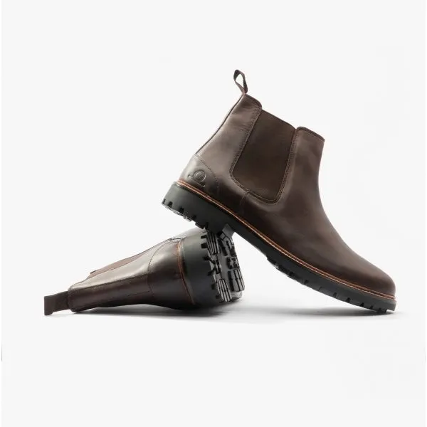 CHIRK Mens Leather Chelsea Boots Dark Brown sold by Shuperb product image thumbnail 4