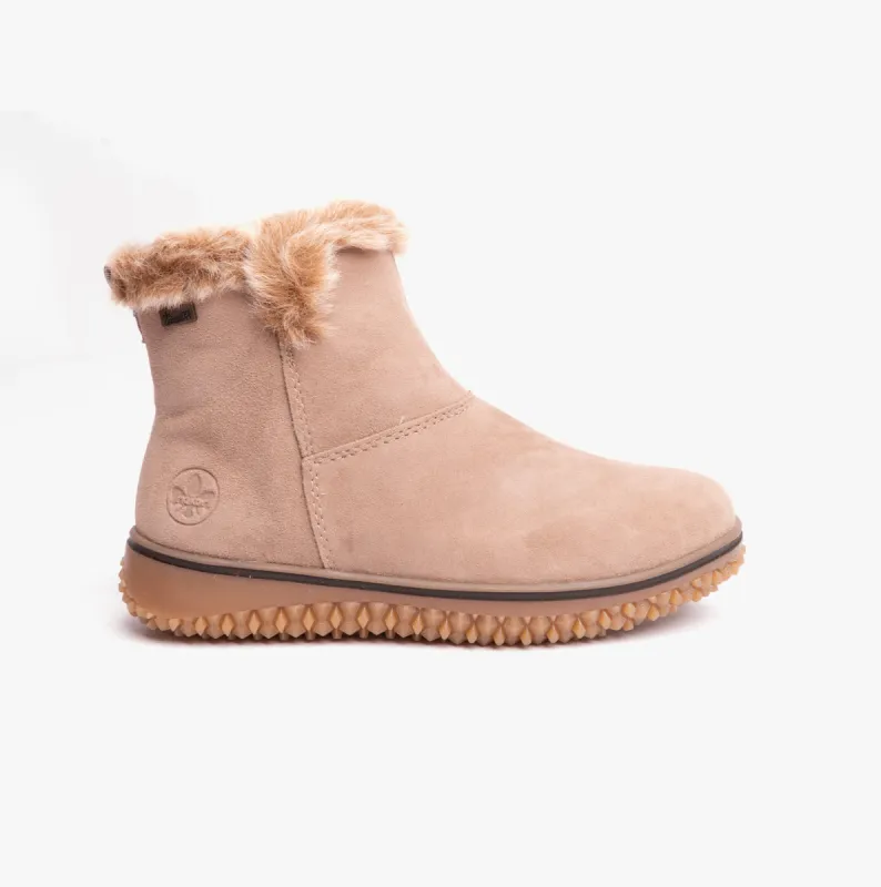 Rieker Z4266-62 Womens Ankle Boots Beige sold by Shuperb