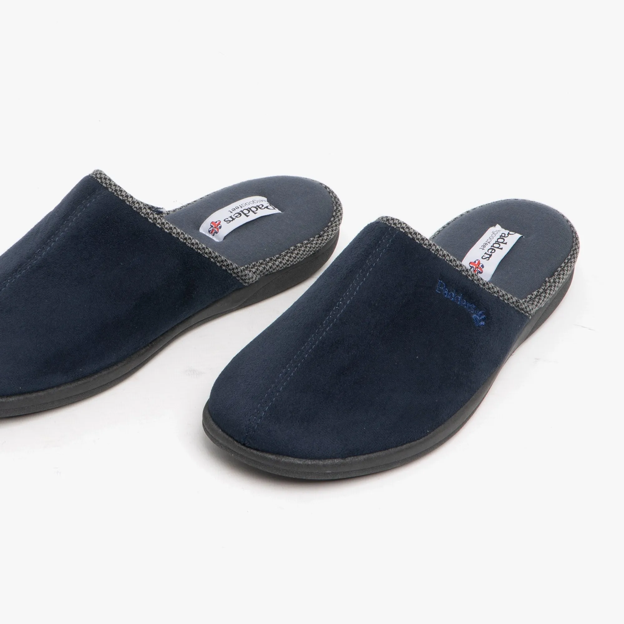 Padders LUKE Mens (G Fit) Mule Slippers Navy sold by Shuperb product image thumbnail 2