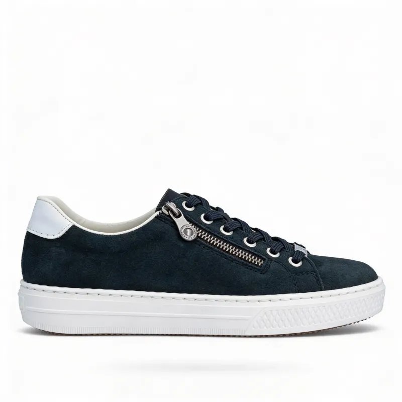 Rieker ENYA Womens Court Trainers Blue sold by Shuperb