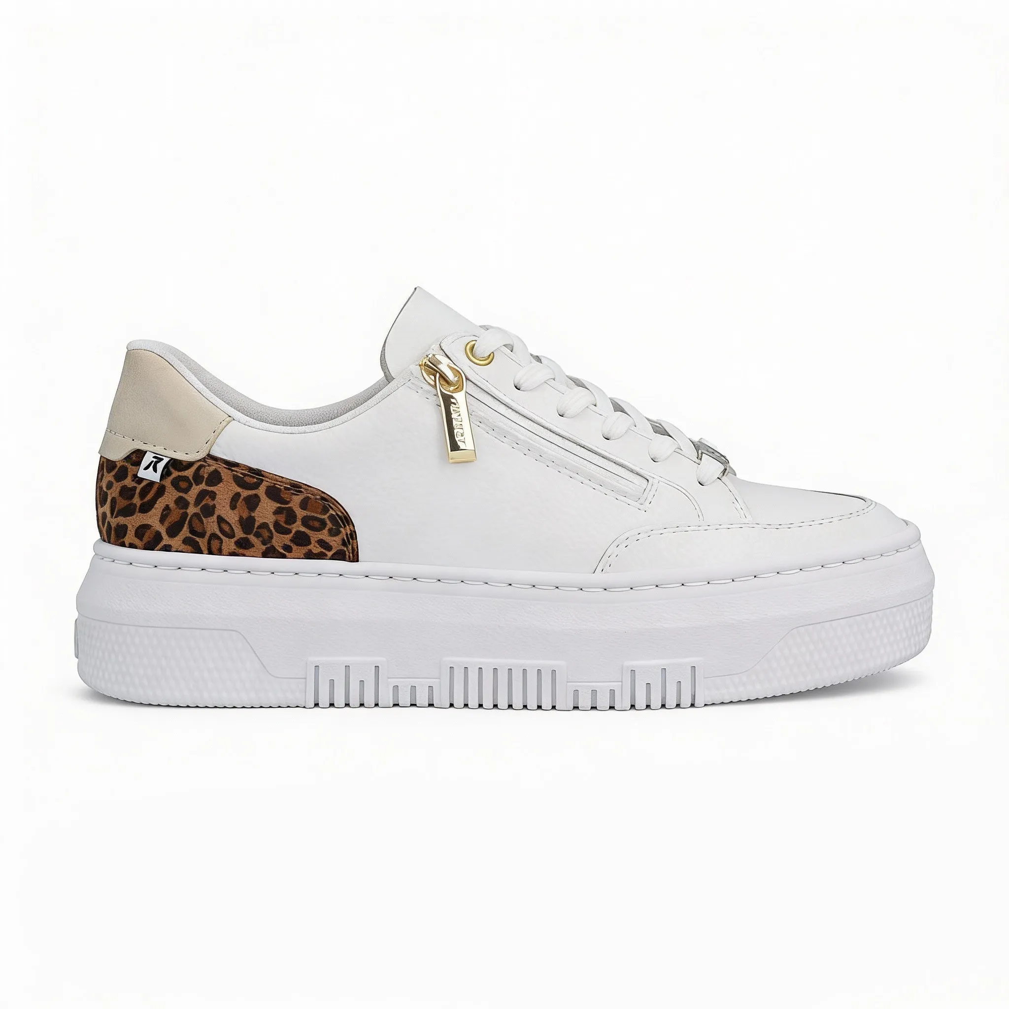 Rieker ENYA Womens Court Trainers White Multi sold by Shuperb