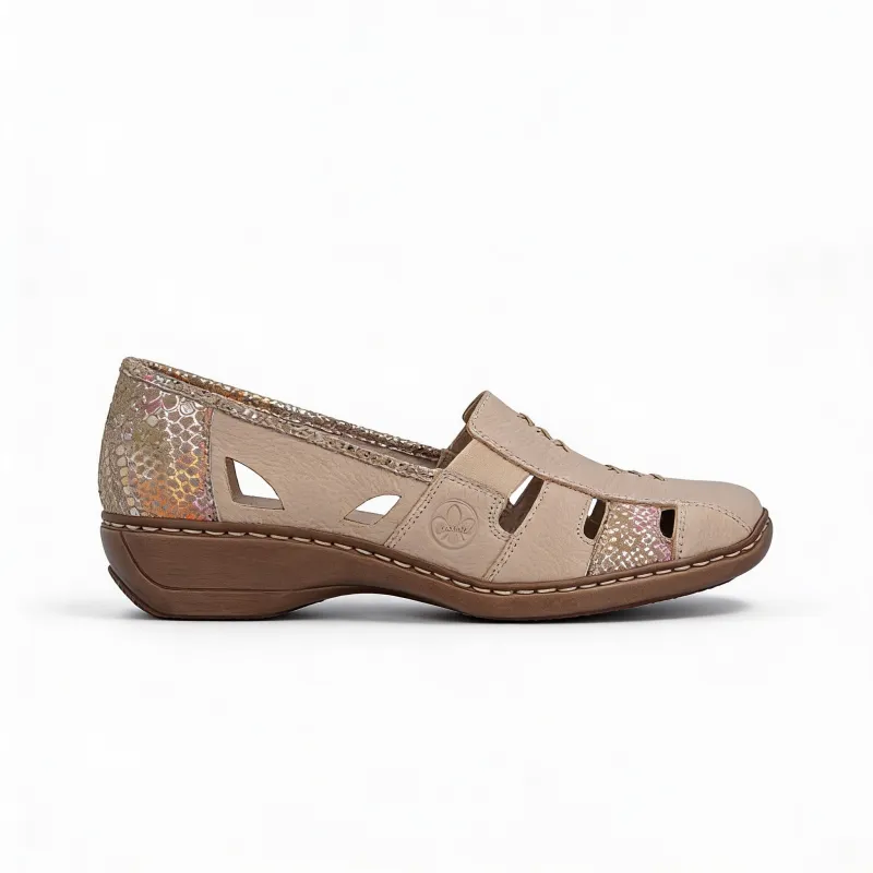 Rieker DORIS Womens Casual Beige made by Rieker