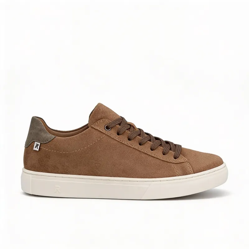 Rieker NASH Mens Court Trainers Tan made by Rieker