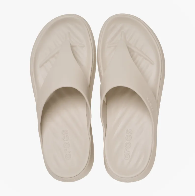 Crocs GETAWAY TRIANGLE FLIP Womens Flip-flops Frappe sold by Shuperb