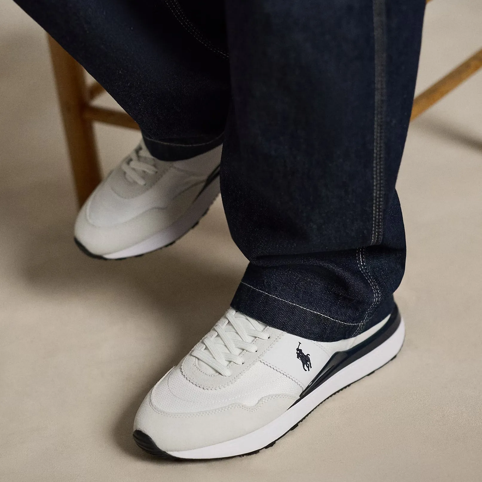 Polo Ralph Lauren TRAIN 89 RIB Mens Casual Trainers White/Navy/Red sold by Shuperb product image thumbnail 2