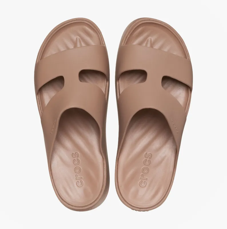 Crocs GETAWAY PLATFORM Womens Sliders Latte sold by Shuperb