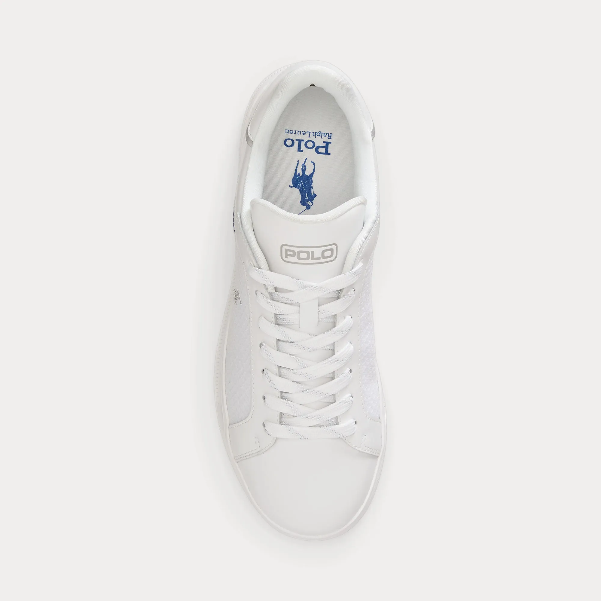 Polo Ralph Lauren HRT CT UTILY Mens Court Trainers White/Light Grey sold by Shuperb product image thumbnail 2