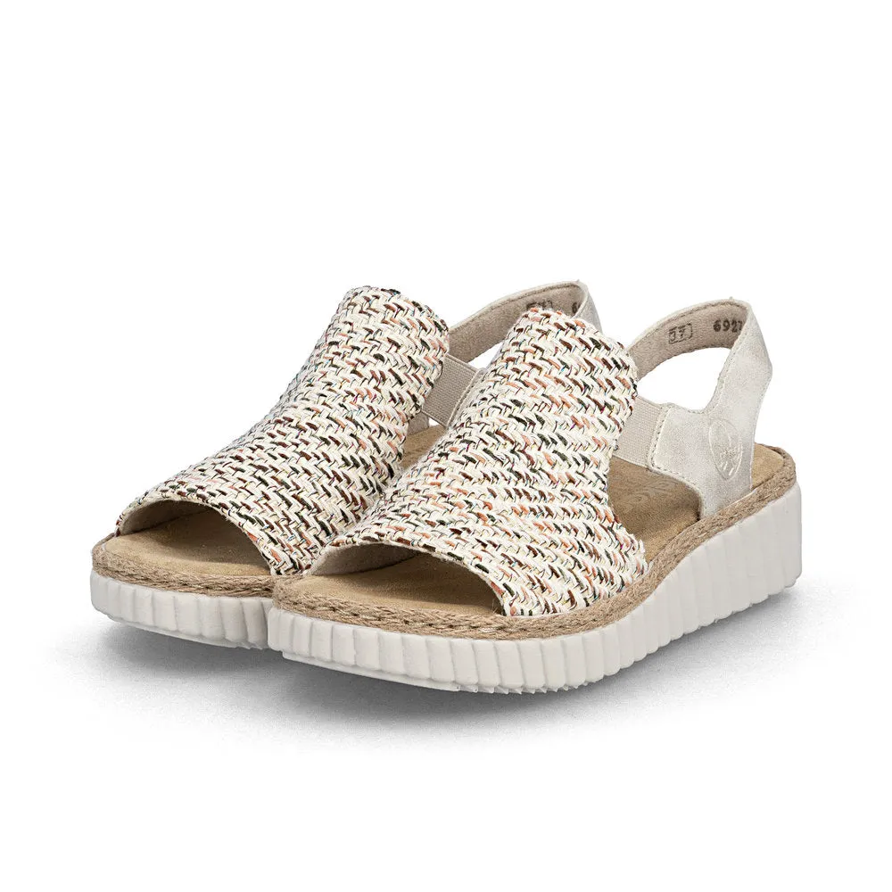 Rieker RACHEL Womens Wedge Sandals Beige sold by Shuperb product image thumbnail 2