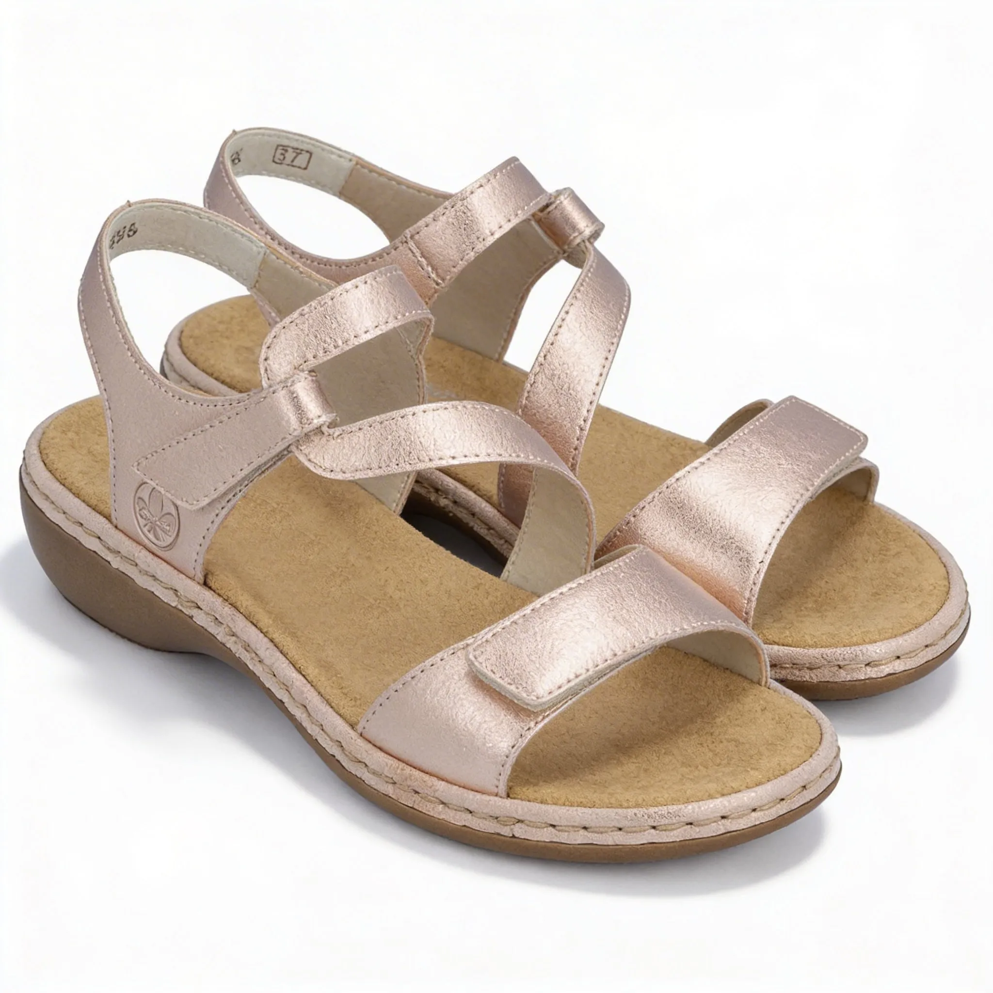Rieker 659C7-89 Womens Comfort Sandals Metallic sold by Shuperb product image thumbnail 2