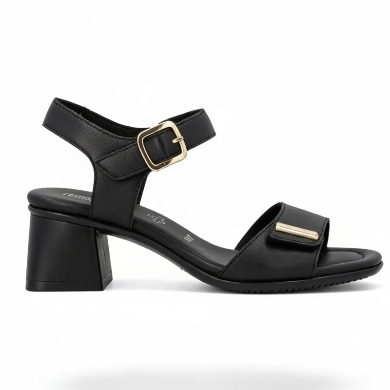 Remonte D1K54 Womens Ankle Strap Sandals Black made by Remonte